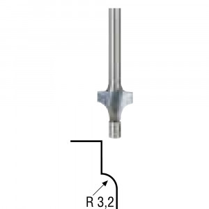 Freza cu radius concav R3,2mm, Proxxon 29036 - Img 4
