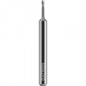 Freza cu Varf Rotund Datron 00782020, 2 Caneluri, D2 mm, R1 mm, L3 mm, Coada 3 mm