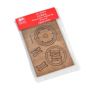 Gabie din lemn pentru navomodele, 42mm, Amati - Img 2
