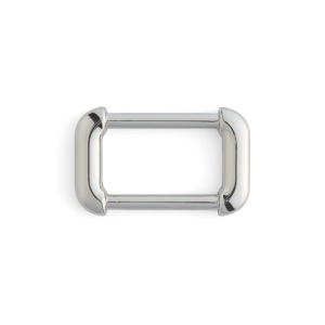 Inel cu colturi rotunjite pentru barete de 25 mm, nichelat - Tandy Leather - imagine 2
