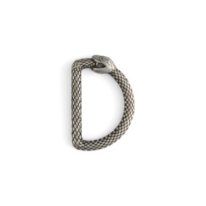 Inele D Infinity Snake (Ouroboros) 13 si 19 mm, fara nichel - Tandy Leather - imagine 5