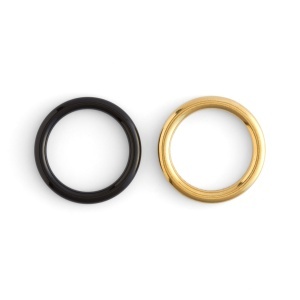 Inele O turnate, alama masiva sau negru lucios, 10-51 mm - Tandy Leather