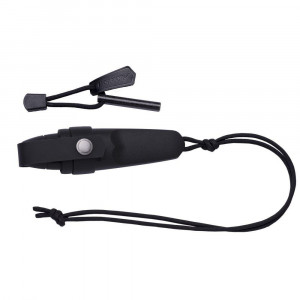 Kit Cutit de gat Morakniv Eldris Negru cu amnar- Outdoor si Supravietuire