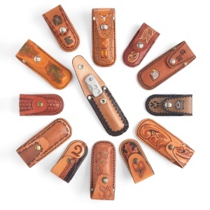 Kit husa mica pentru briceag din piele Tandy Leather, set 10 bucati - imagine 8