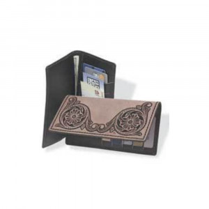 Kit portofel Roper negru Tandy Leather SUA