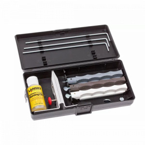 Lansky Natural Arkansas Sharpening System - Set Sistem ascutire de precizie a cutitelor cu 3 pietre naturale Arkansas - Img 6