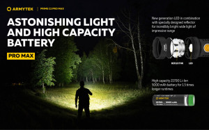 Lanterna EDC Armytek Prime C2 Pro Max Warm 4000 lm cu acumulator 21700 inclus - Img 10