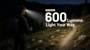 Lanterna Frontala Nitecore HA19 RGB, 600 Lumeni, 130 Metri, Lumina Rosie, Verde si Albastra, AA, IP68 - Img 15