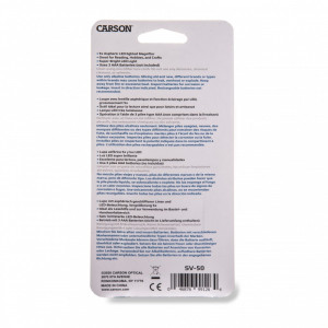 Lupa de mana putere 5x cu LED-uri asferice, Carson - Img 5