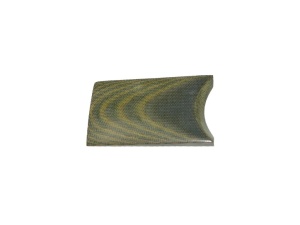 Micarta Canvas (foaie de cort) Green/Natural 1/1- 9.5 mm, pentru maner de cutit