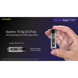 Nitecore TIKI UV - Lanterna Breloc cu Lumina UV - Img 11