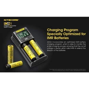 Nitecore UMS2 - Incarcator USB-C 2 Sloturi cu LCD - Img 4