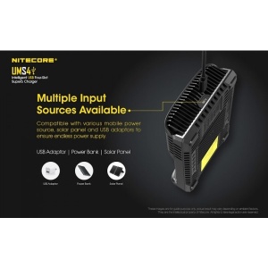 Nitecore UMS4 - Incarcator USB-C 4 Sloturi cu LCD - Img 5