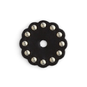 Ornamente negre din piele pre-gaurite Tandy Leather SUA - Img 3