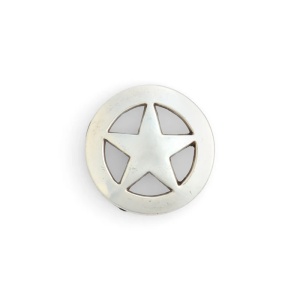 Ornamente Stea placate cu argint Tandy Leather SUA - Img 1