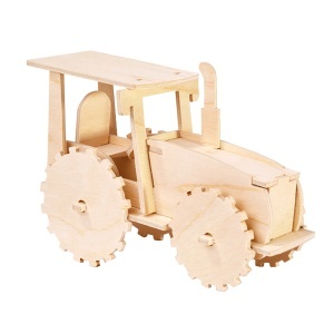 Pebaro 851/1, Kit constructie din lemn, tractor, 26 piese - Img 2