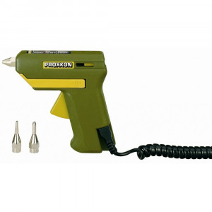 Pistol de lipit GlueGun HKP 220, verde, 40W, 200°C, duze interschimbabile, include 4 batoane si 3 duze, functional cu batoane de 7mm - Img 2