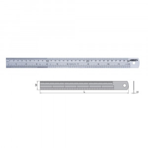 Rigla semiflexibila 150-2000 mm Insize pentru masurare si trasare