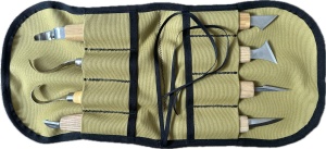 RTC8N Husa/rola din material textil pentru cutite, 8 buzunare - Img 1