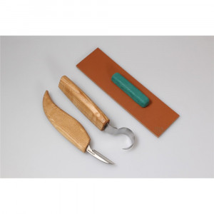 S02 Set de sculptura lingura cu cutit mic, BeaverCraft - Img 3