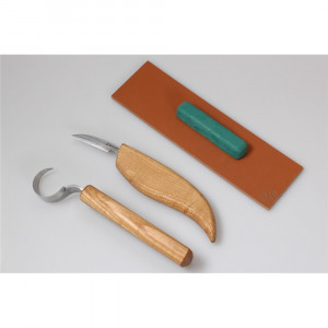 S02 Set de sculptura lingura cu cutit mic, BeaverCraft - Img 4