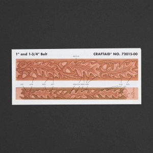 Sablon pielarie "Frunze de stejar 2" pentru curele - Tandy Leather - Img 1