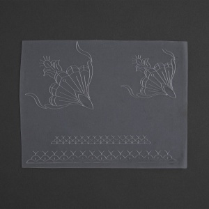 Sablon reutilizabil Craftaid, model Art Deco 4 (Art Deco 4) pentru modelaj piele - Tandy Leather 76650-00 - Img 2