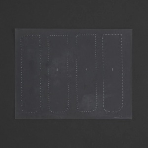 Sablon reutilizabil Craftaid, model ghid de cusut (Stitching Guide) pentru modelaj piele - Tandy Leather 76633-00 - Img 2