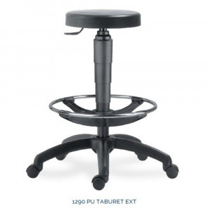Scaun profesional 1290 Pu Taburet EXT, inalt din poliuretan