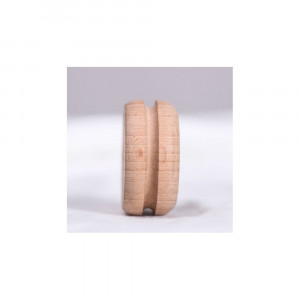 Scula din lemn pentru lustruit si finisat margini piele Wuta (Rotund / Plat / Disc) - Img 5