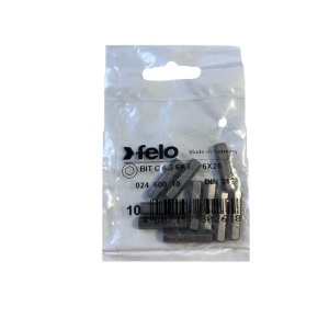 Set 10 biti Felo, seria Industrial profil HEX, C6.3, HX6.0, 25mm - Img 1