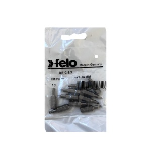 Set 10 biti Felo, seria Industrial profil patrat, C6.3, SQ 0 (1.75mm), 25mm - Img 1