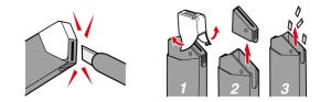 Set 10 lame cutter de tip A, varf 30° - 9mm NT Cutter - Img 5