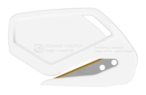 Set 100 buc - Cutter de siguranta de unica folosinta Martor Secumax Cardycut 546922