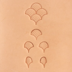 Set 6 stampile Craftool pentru modele cu solzi (Scale Pattern Stamp Set) - Tandy Leather 69065-00