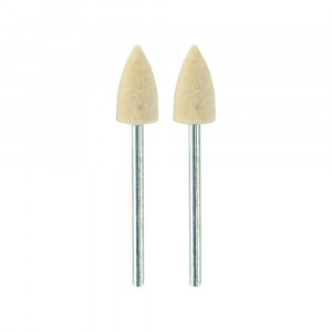 Set biax-uri conice pentru lustruire, din pasla, Proxxon 28801 - Img 1