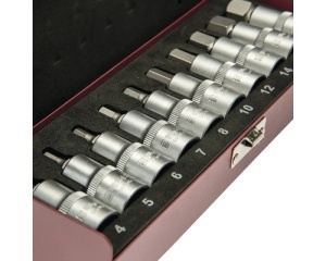 Set capete impact hexagonale WGB 1/2" 4-19 mm, crom-vanadiu - Img 2