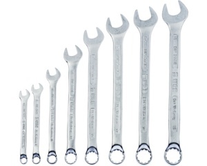 Set chei fixe inelare cu cot WGB 7-19 mm, 8 piese, crom-vanadiu