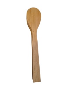 Set lingura groasa si spatula de cioplit din lemn de cires - Img 5