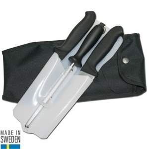 Set negru cutite de macelarit vanat Morakniv Suedia. - Img 2