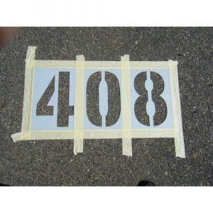 Set sabloane vopsire litere si cifre 0-9 / A-Z, de 5 -30 cm inaltime caracter. - Img 5