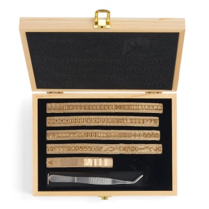 Set stante alama litere mari, cifre si simboluri pentru imprimare piele, - Tandy Leather - Img 1