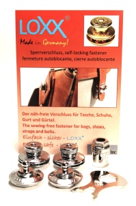 Seturi de incuietoare cap mic LOXX pentru genti de piele, diverse finisaje - Img 2