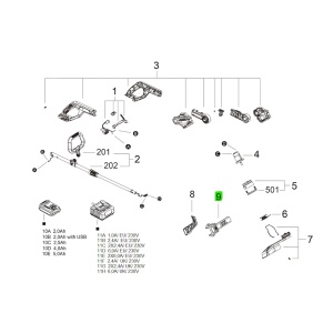 SKIL 3131557001, Suport carlig pentru masinile Skil compatibile cu sistemul EasyStorage - Img 3