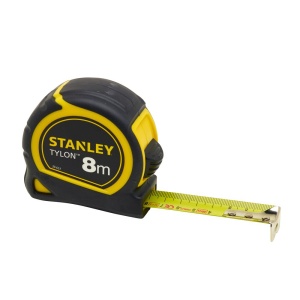 Stanley 1-30-657, ruleta Tylon 8m, tru-zero, protectie din cauciuc, anti-alunecare, 8m x 25mm - Img 3