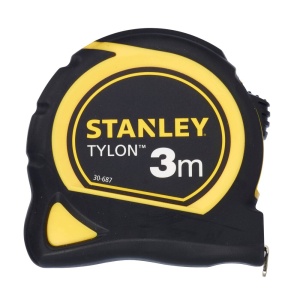 Stanley 1-30-687, ruleta Tylon 3m, tru-zero, protectie din cauciuc, anti-alunecare, 3m x 13mm - Img 1