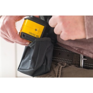 Stanley STHT77502-1, nivela laser cross 90, cu linie in cruce + un fascicul 90 grade, lumina rosie, auto-nivelare, prindere cu clema, QuickLink, raza actiune 12m, include 2 baterii AA, clema si husa - Img 4