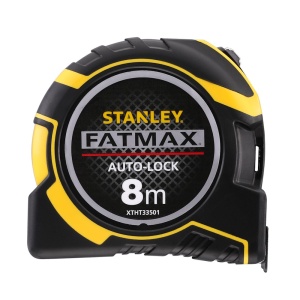 Stanley XTHT0-33501, ruleta autolock fatmax 8m, Mylar®, BladeArmor, magnet fix, 8m x 32mm + un carlig detasabil, blister - Img 1