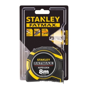 Stanley XTHT0-33501, ruleta autolock fatmax 8m, Mylar®, BladeArmor, magnet fix, 8m x 32mm + un carlig detasabil, blister - Img 4