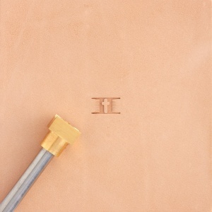 Stanta de embosare din alama, model impletitura cos incrucisata (Cross Basket Weave) - Tandy Leather 8900-46